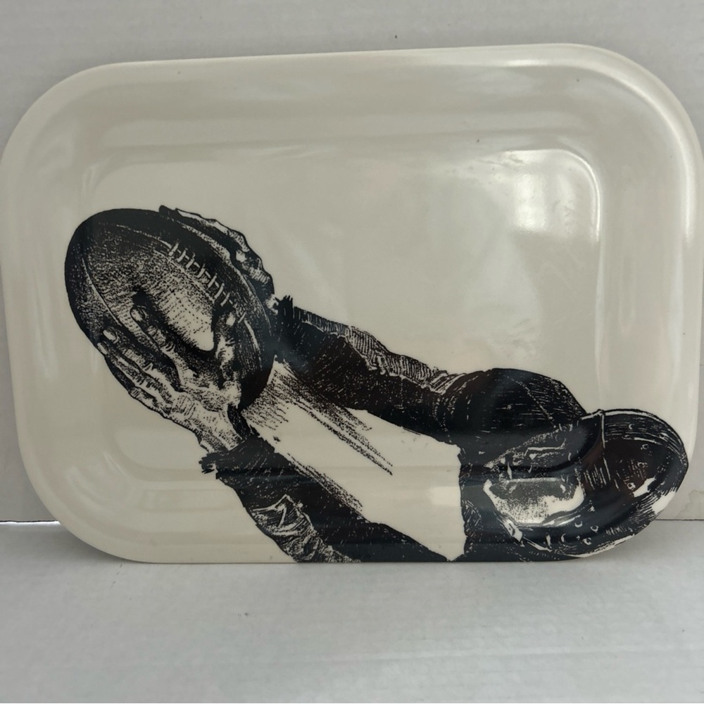 Threshold Cream and Black Football Tray